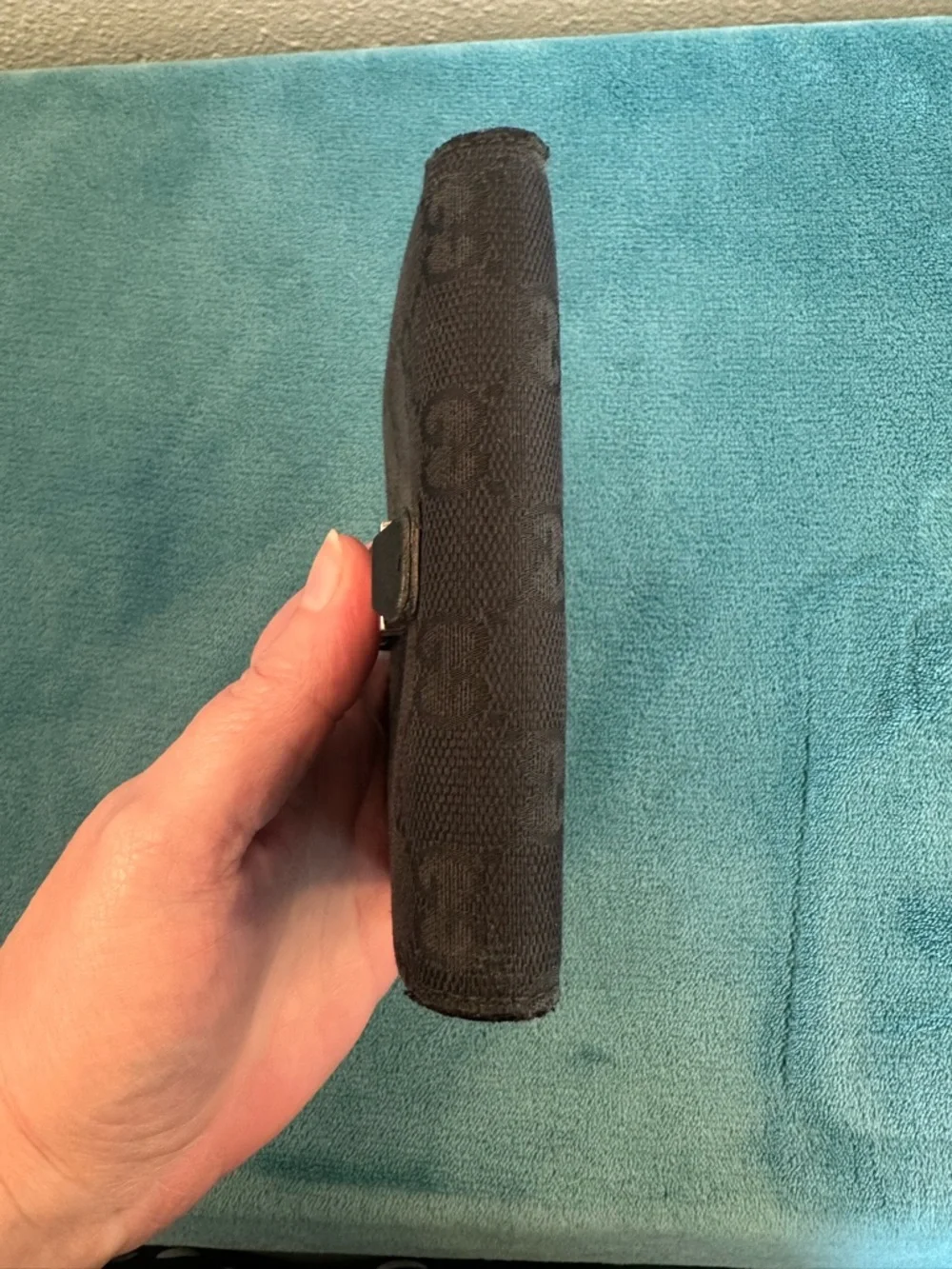 Gucci Jackie Wallet ✨ GG Canvas + Leather Trim • Vintage Classic - Picture 12 of 13
